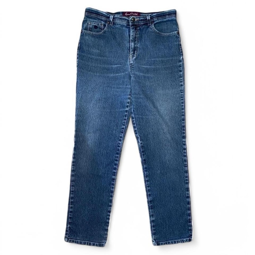 Gloria Vanderbilt High Rise Straight Leg Blue Jeans